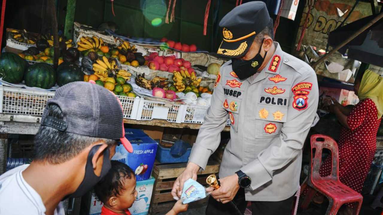 Omicron Meningkat, Polrestabes Surabaya Masif Kampanye Prokes