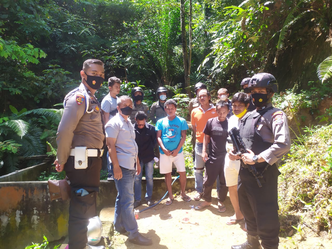 Polisi Gerebek Kampung Narkoba di Sibolga, 18 Pemuda Diamankan