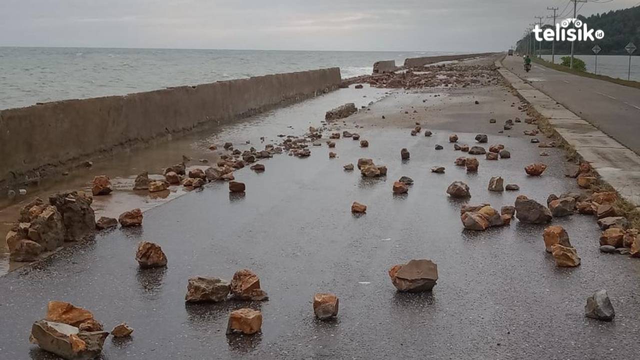 Talud Sepanjang ByPass Lasusua Kolut Jebol, Kerugian Ditaksir Rp 2,8 Miliar