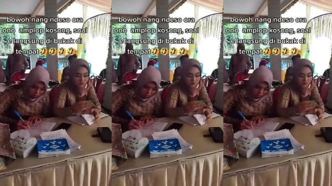 Viral: Amplop Tamu Kondangan Langsung Dibuka dan Dicatat di Tempat