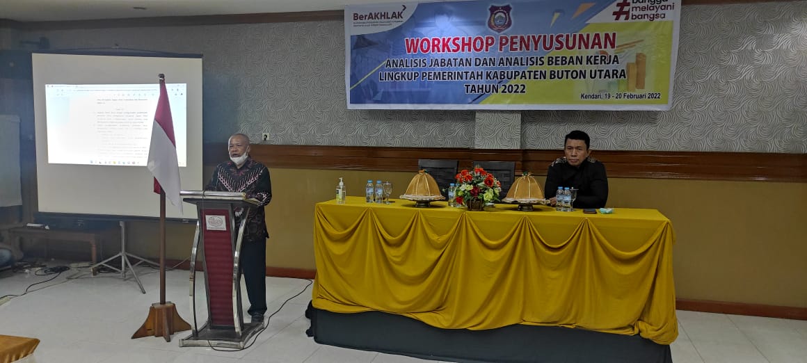 Workshop Penyusunan Analisis Jabatan dan Beban Kerja, Ini Pesan Sekda Butur