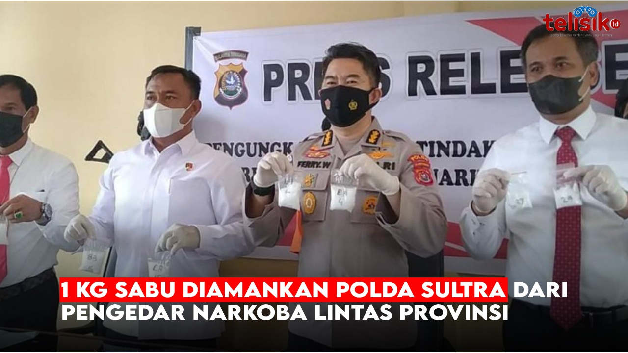 Video: 1 Kg Sabu Diamankan Polda Sultra dari Pengedar Narkoba Lintas Provinsi