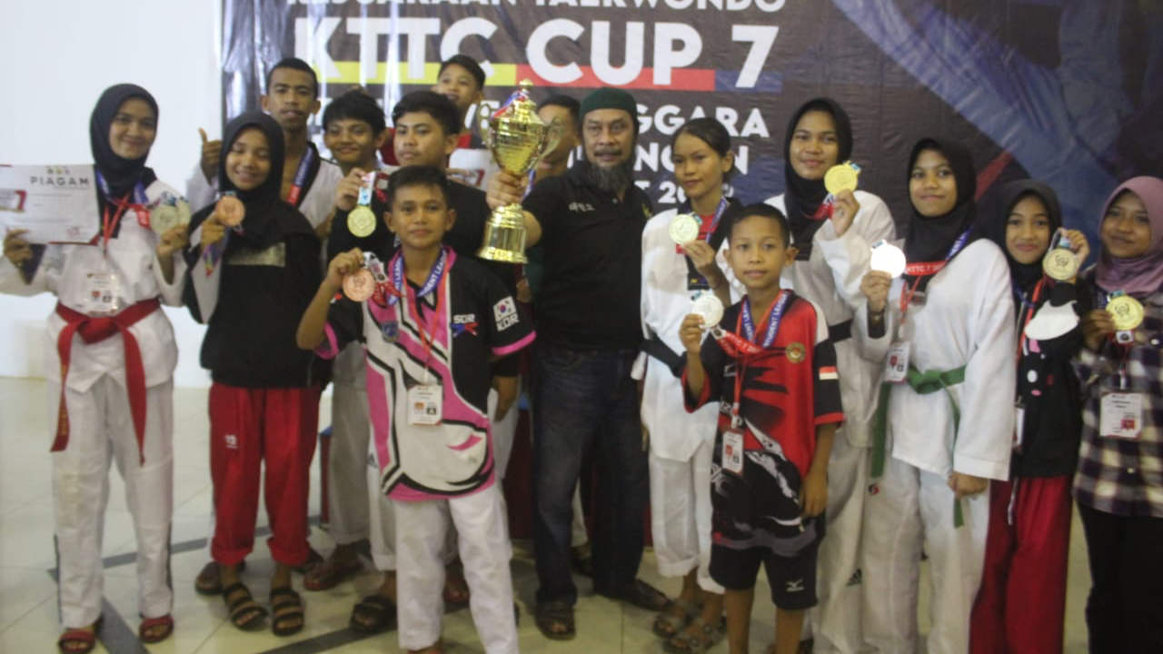 Biaya Sendiri, Cabor Taekwondo Muna Raih Juara Umum II di KTTC
