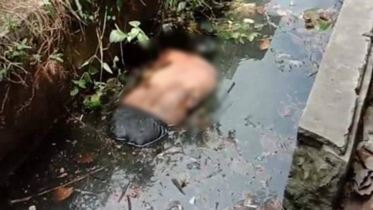 Mayat Tanpa Identitas Ditemukan Telungkup di Parit