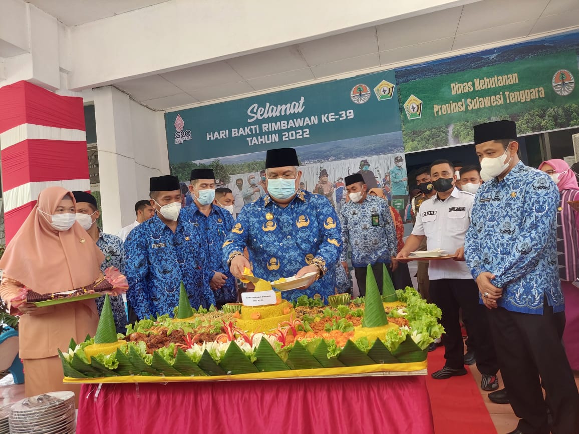 Pelaksanaan Hari Bakti Rimbawan, Tingkatkan Jiwa Korsa Rimbawan Sultra