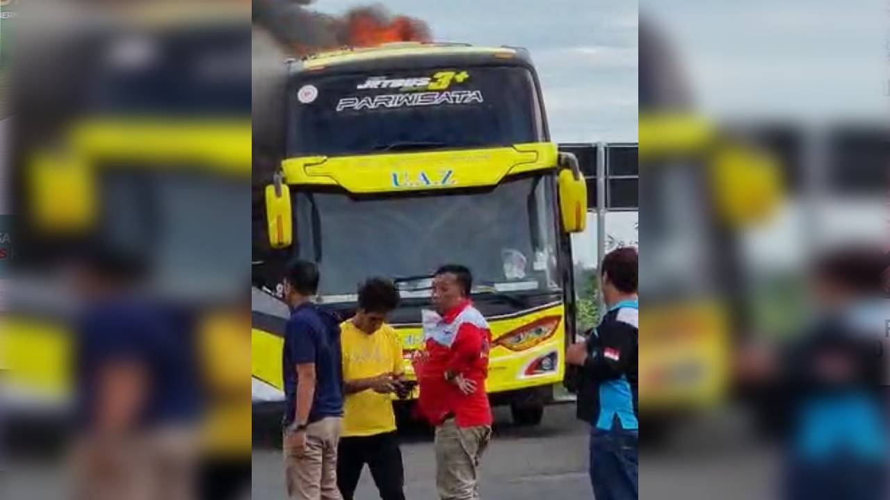 Polda Jatim Tak Mau Berspekukasi Terkait Kebakaran Bus Almubarok