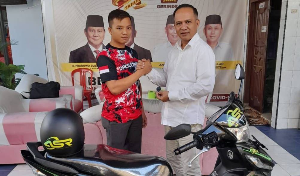 Buka Puasa Bersama, Pengurus Gerindra Palangga Konawe Selatan Dapat Motor