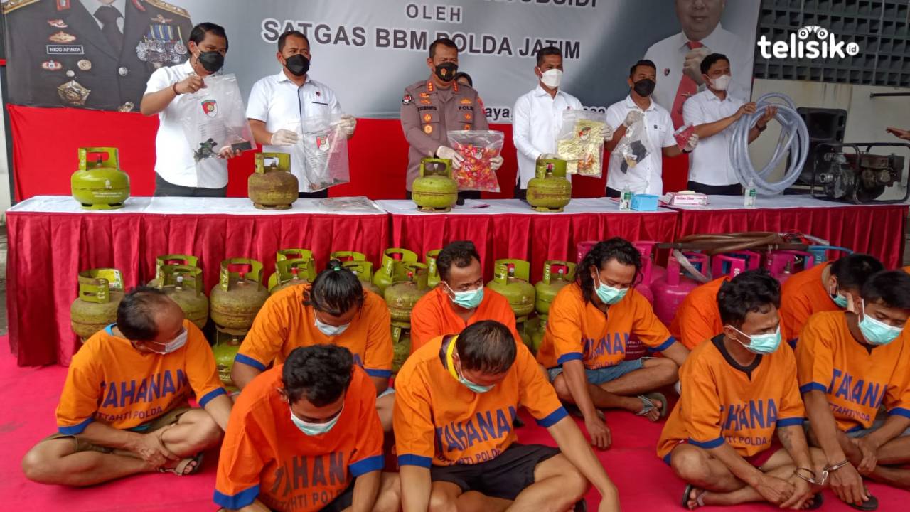 Amankan 13 Tersangka, Polda Jatim Ungkap Kasus Penyalahgunaan Minyak dan Gas Bumi
