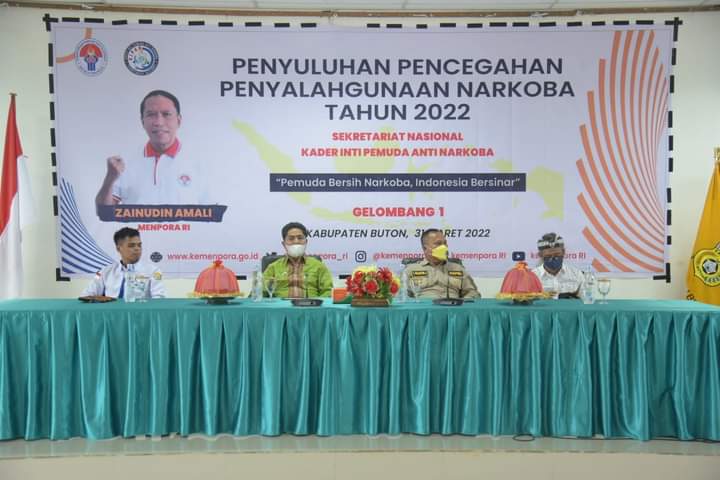 Bersama Kemenpora, Dispora Buton Gencar Lawan Narkoba