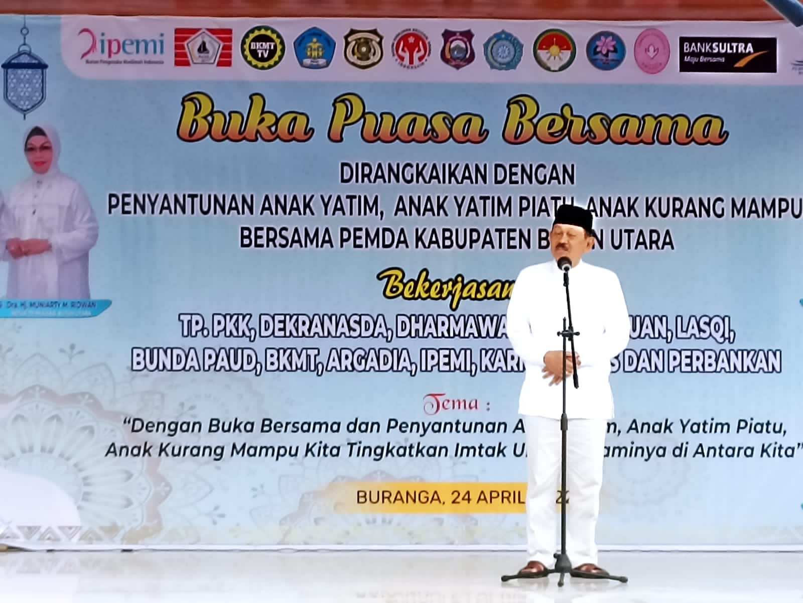 Pemkab Butur Santuni Anak Yatim Piatu dan Buka Puasa Bersama