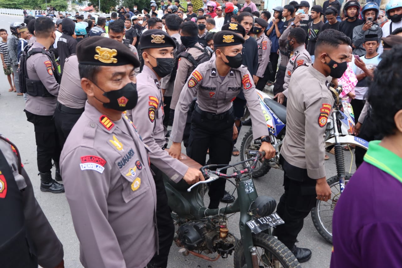 Razia Balapan Liar di Awal Ramadan, Polisi Amankan Puluhan Motor