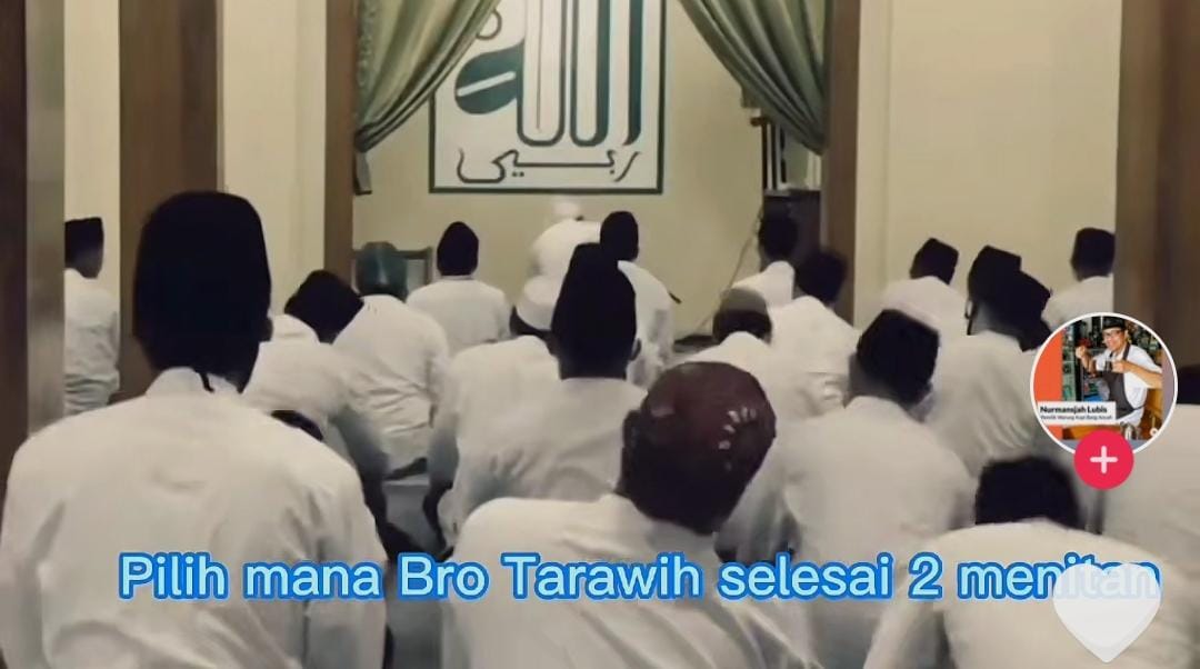 Salat Tarawih Kilat Kembali Viral, 2 Rakaat Tak Sampai 5 Detik
