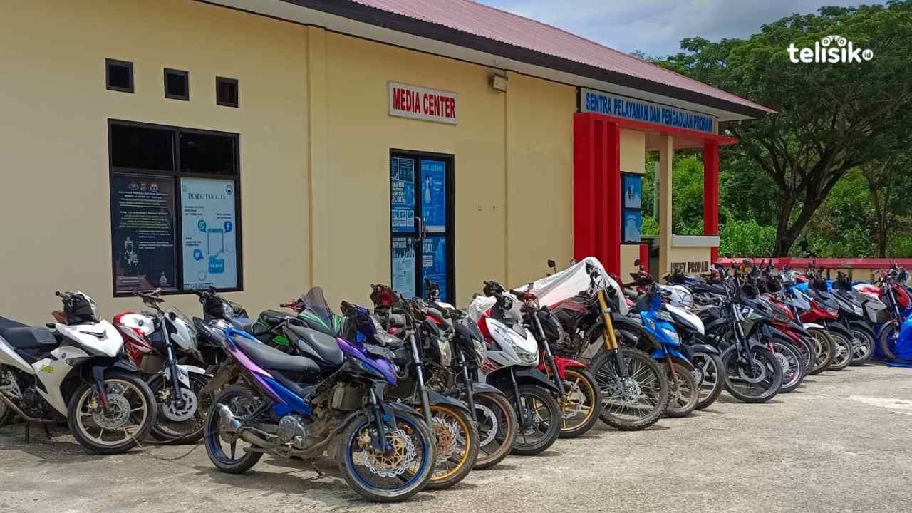 Tak Indahkan Peringatan Polisi, Puluhan Motor Bakal Nginap di Polres Konawe Sampai Lebaran