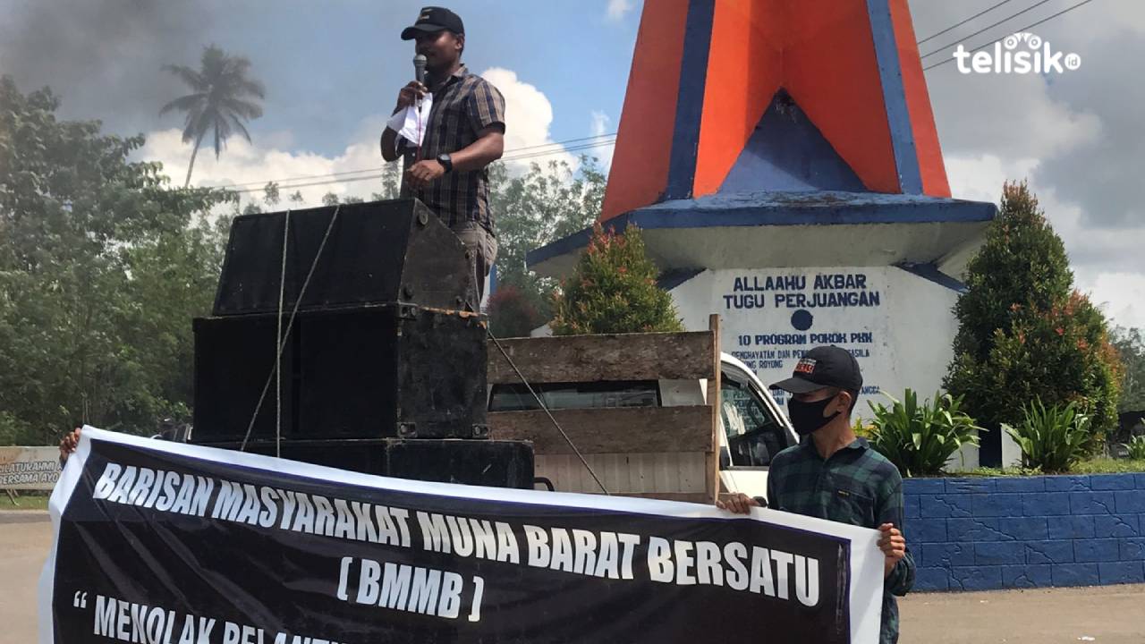 Demo Warga Muna Barat Tolak Pj Bupati Tak Sesuai Usulan Gubernur