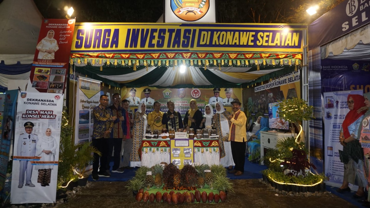 Konawe Selatan Jualan Surga Investasi di Pameran HUT Sulawesi Tenggara
