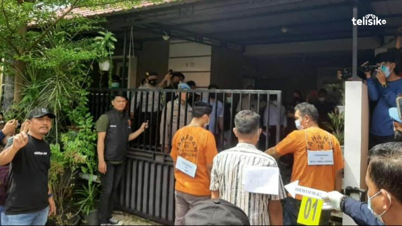 Rekonstruksi Kasus Pembunuhan Pegawai Dishub Berlangsung Penuh Drama