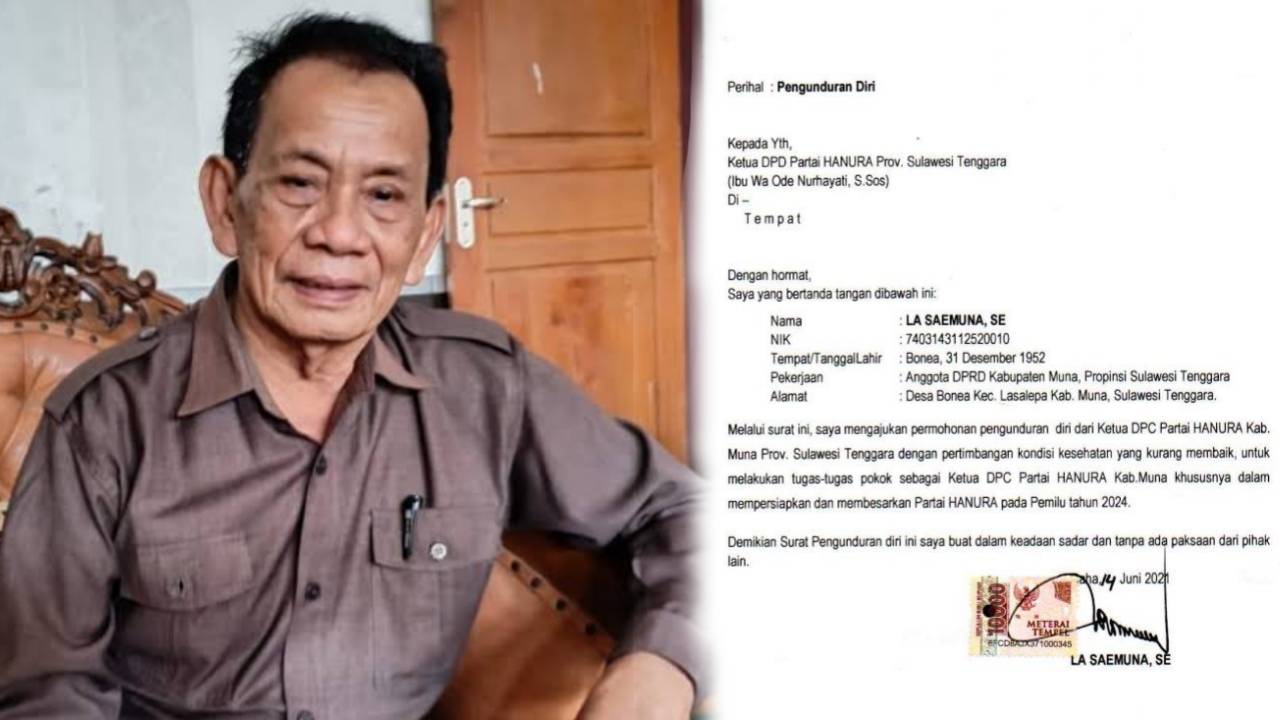 Surat Pengunduran Diri Dasar Pemberhentian Ketua DPRD