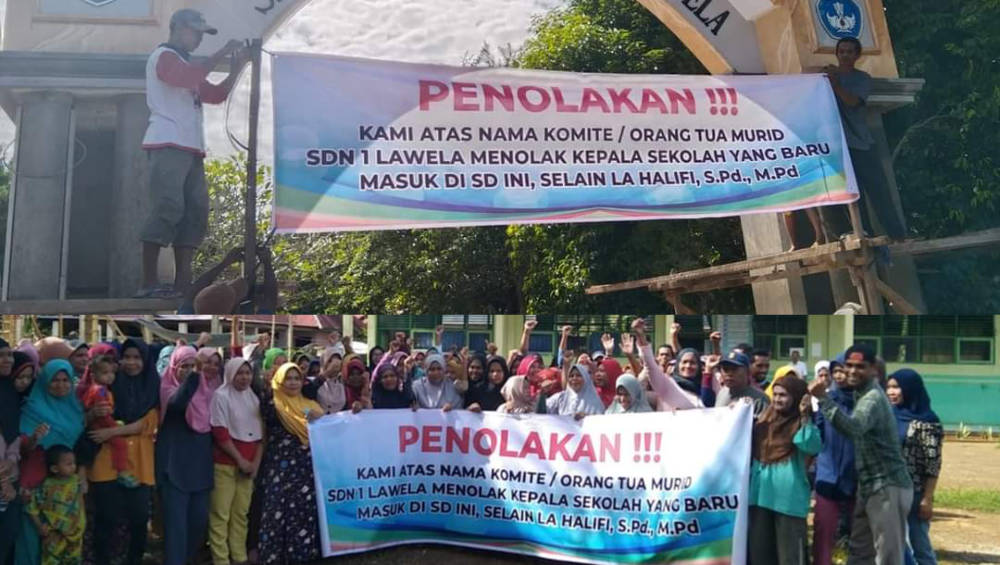 Tak Ingin Kepsek Diganti, Komite SDN 1 Lawela Gelar Aksi Protes dan Penolakan