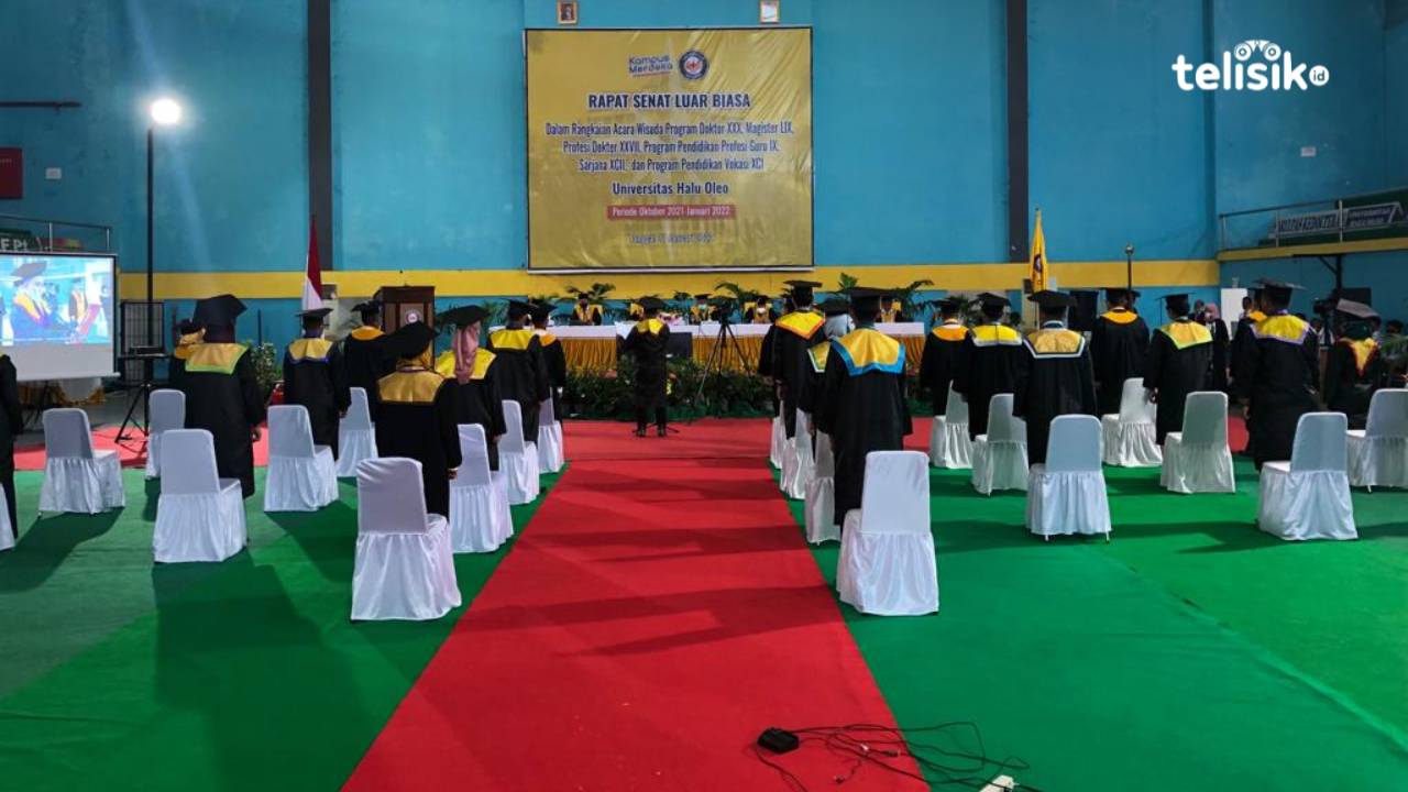 Universitas Halu Oleo Kembali Gelar Wisuda Offline dalam Jumlah Besar