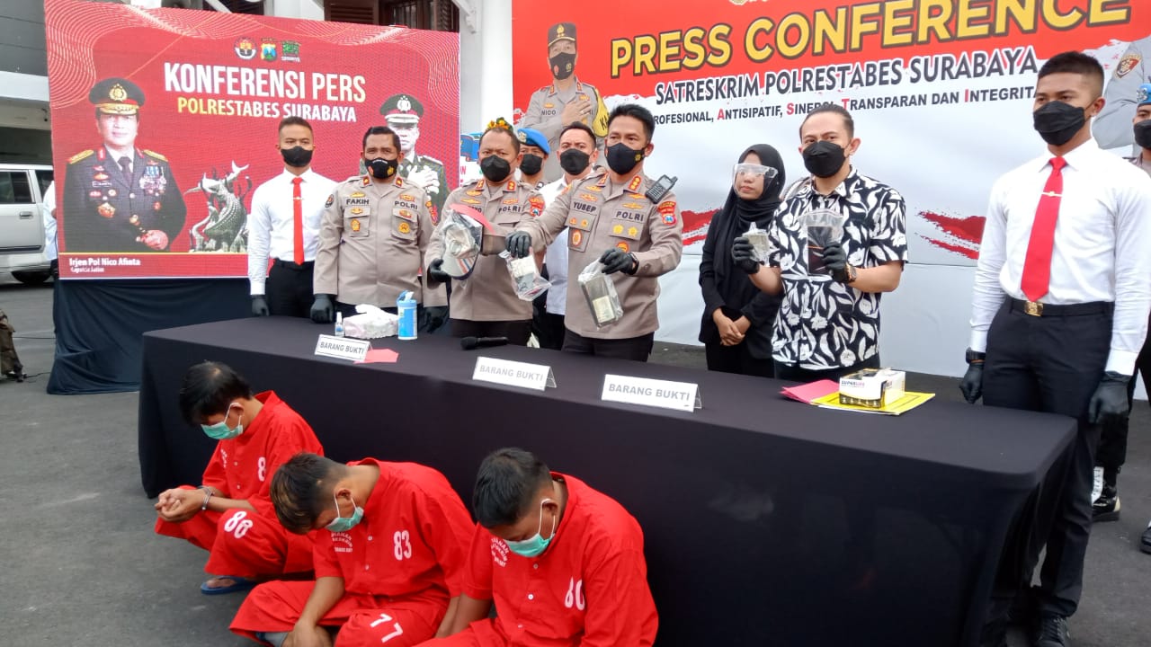 Beroperasi di Empat TKP,  Tiga Pelaku Curat Ditangkap Polisi