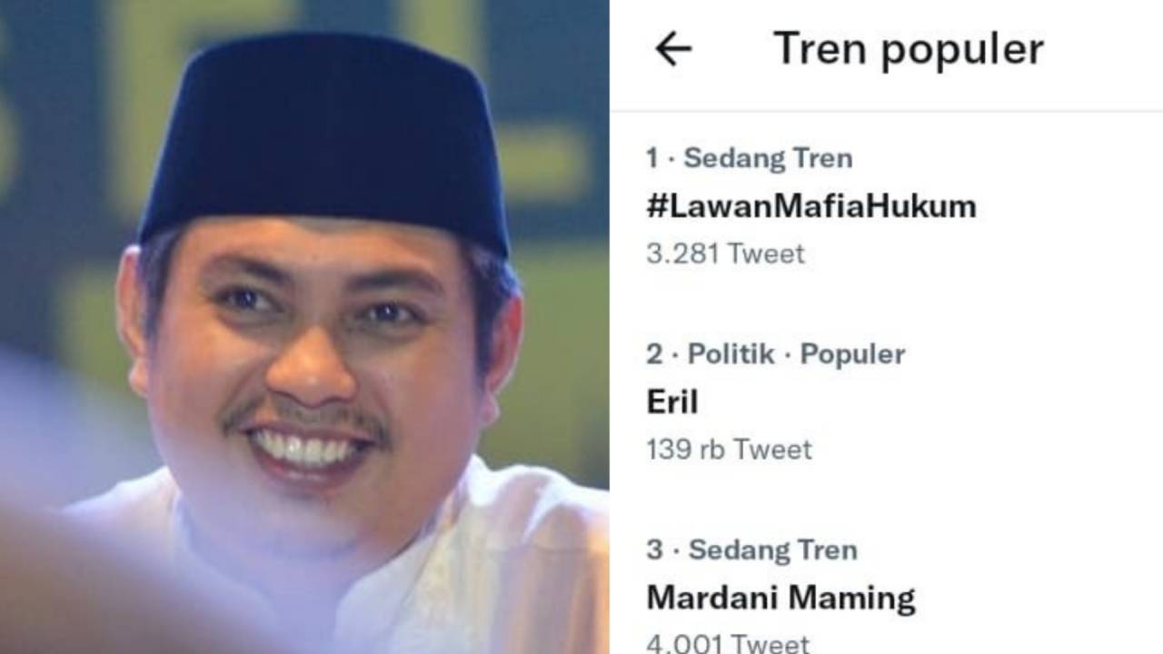 LawanMafiaHukum Trending di Twitter, Dukungan ke Mardani H Maming Mengalir