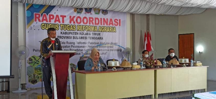 Lindungi Hak Tanah Warga, Pemkab Kolaka Timur Rapat Koordinasi Reforma Agraria
