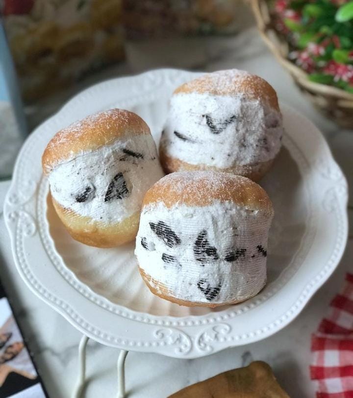 Resep Milk Cream Donut Ala Korea, Cuma 11 Bahan