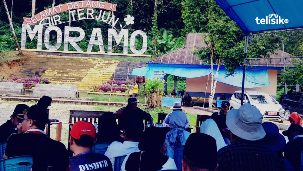 Sambut Ajang Anugerah Desa Wisata 2022, Bupati Konawe Selatan Rapat di Lokasi Wisata Air Terjun Moramo