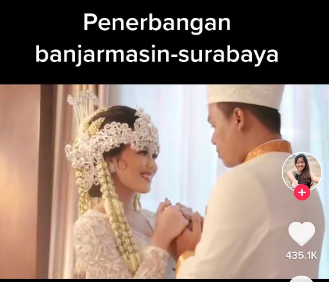 Viral: Penumpang Pesawat Kenalan sama Pramugari Berujung Naik Pelaminan