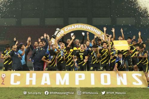 Bungkam Laos 2-0 di Final, Timnas Malaysia Juara Piala AFF U-19 2022