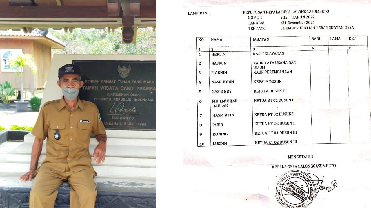 Dituding Arogan, Kades Lalonggasumeeto Beberkan Alasan Berhentikan 10 Perangkat Desa