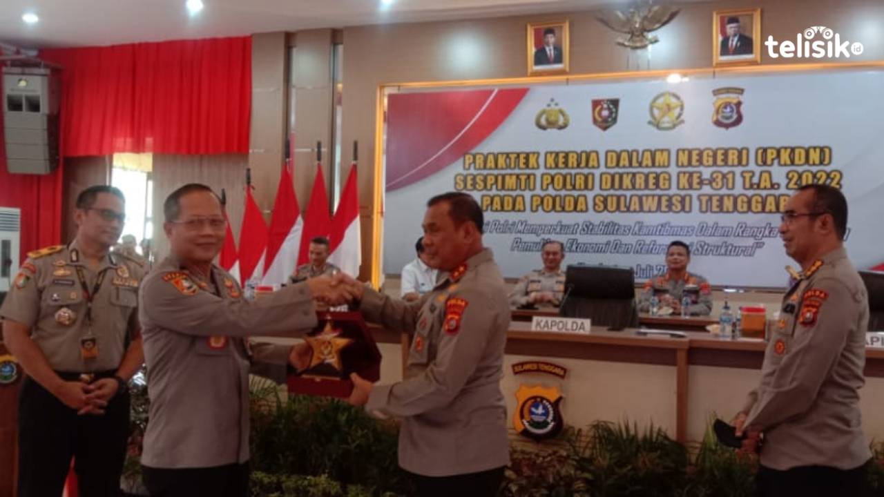 Jajaran Petinggi Polda Sultra Ikuti Pemaparan Tim PKDN Serdik Sespimti Polri