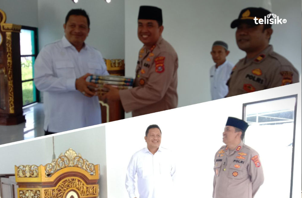 Kolaborasi Bersama Bupati, Kapolsek di Muna Bangun Dua Masjid