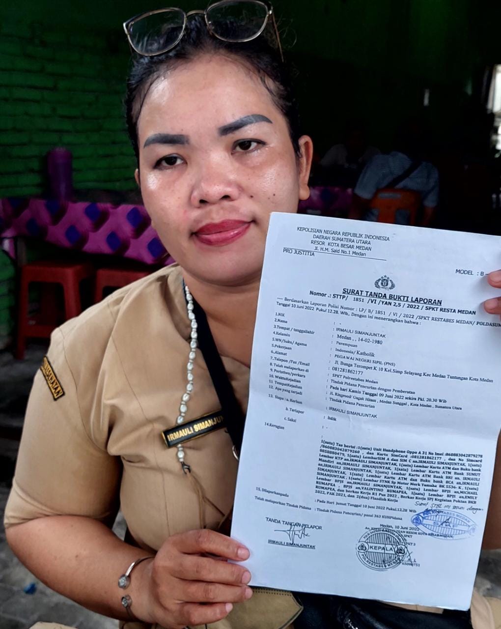 PNS di Kota Medan Dijambret, Tas Berisi Barang Berharga Raib