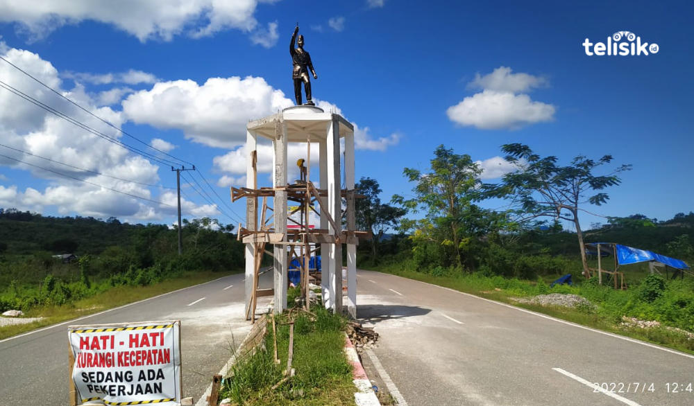 Proyek Dudukan Patung Soekarno di Buton Selatan Ancam Keselamatan Pengendara, Pemprov Diminta Turun