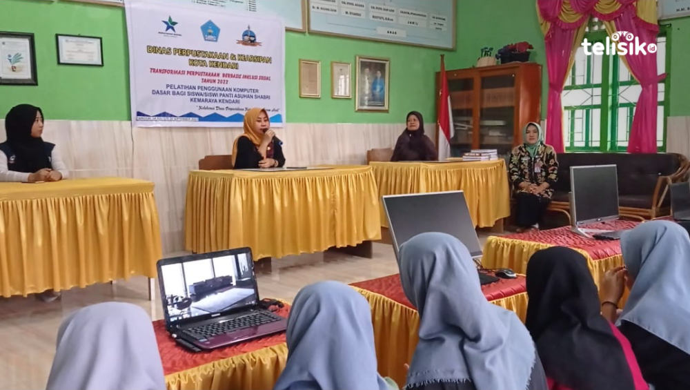 Tingkatkan Skill Penghuni Panti Asuhan, Dinas Perpustakaan dan Arsip Beri Pelatihan