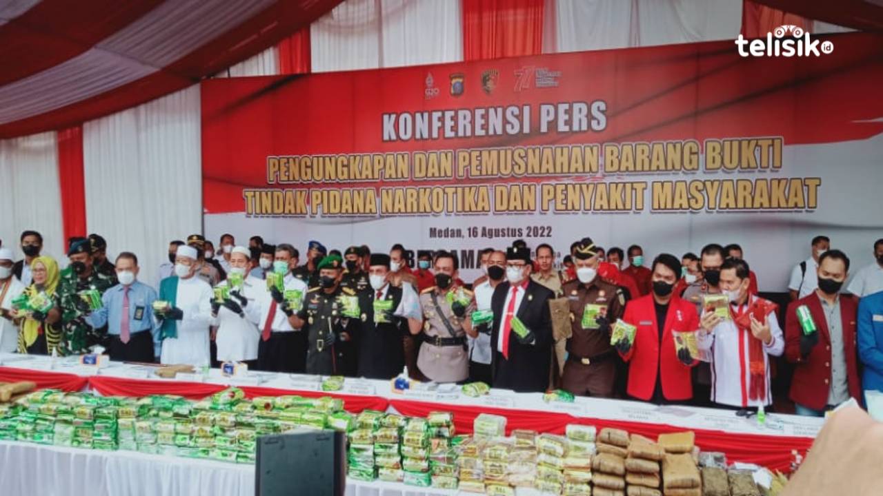 253 Kg Narkoba Jenis Sabu Disita Polisi dari 72 Bandar
