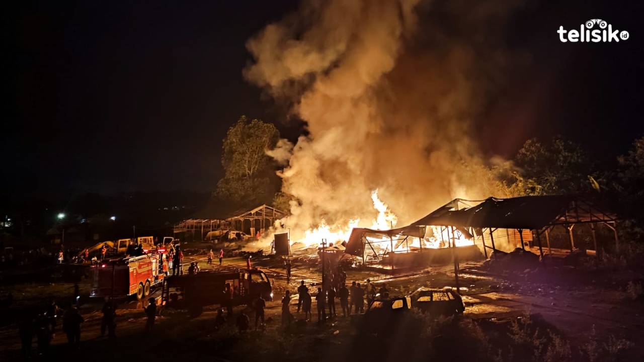 45 Ton Kopra dan Mobil Pajero Terbakar di Kendari, Pemilik Gudang Rugi Rp 2,5 Miliar