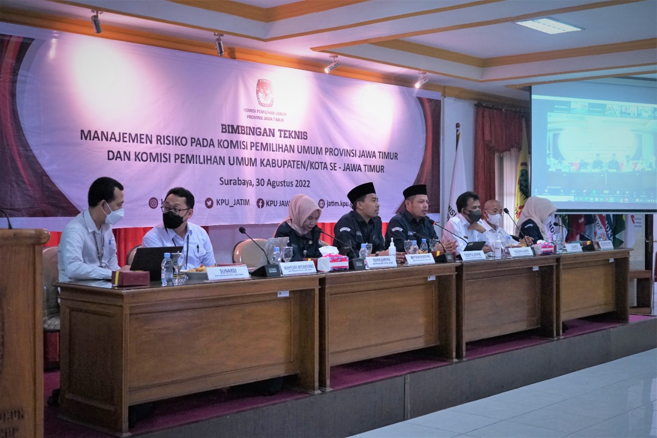 Antisipasi Risiko Tahapan Pemilu 2024, KPU di Jatim Gelar Bimtek  