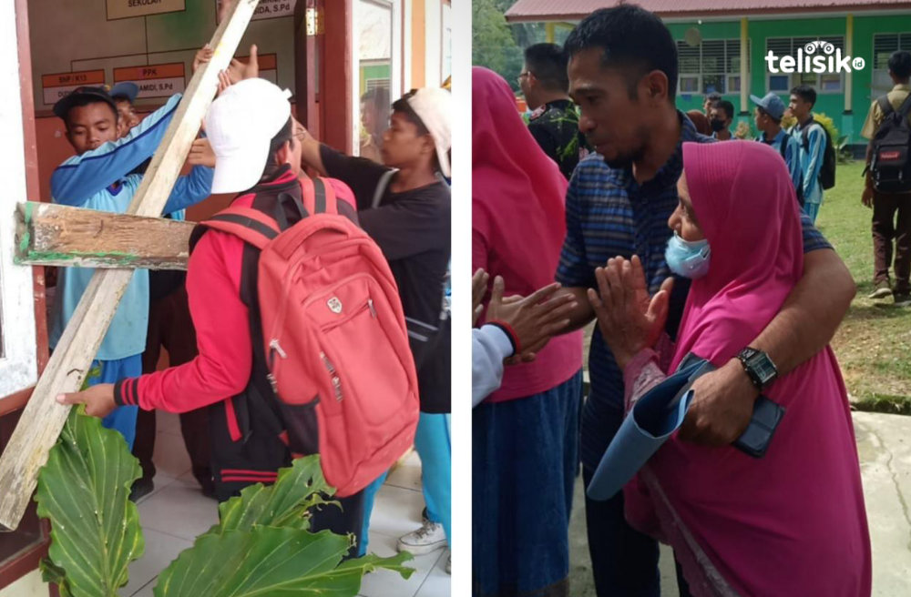 Nazirun Ditunjuk jadi Plh Kasek, Segel SMAN 1 Kontuanga Dibuka