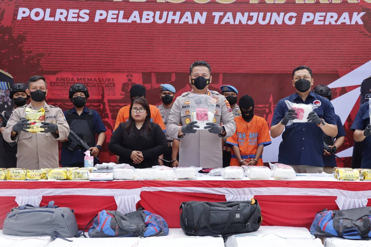 Tangkap 3 Pengedar, Polres Tanjung Perak Gagalkan Peredaran Sabu 36,27 Kg