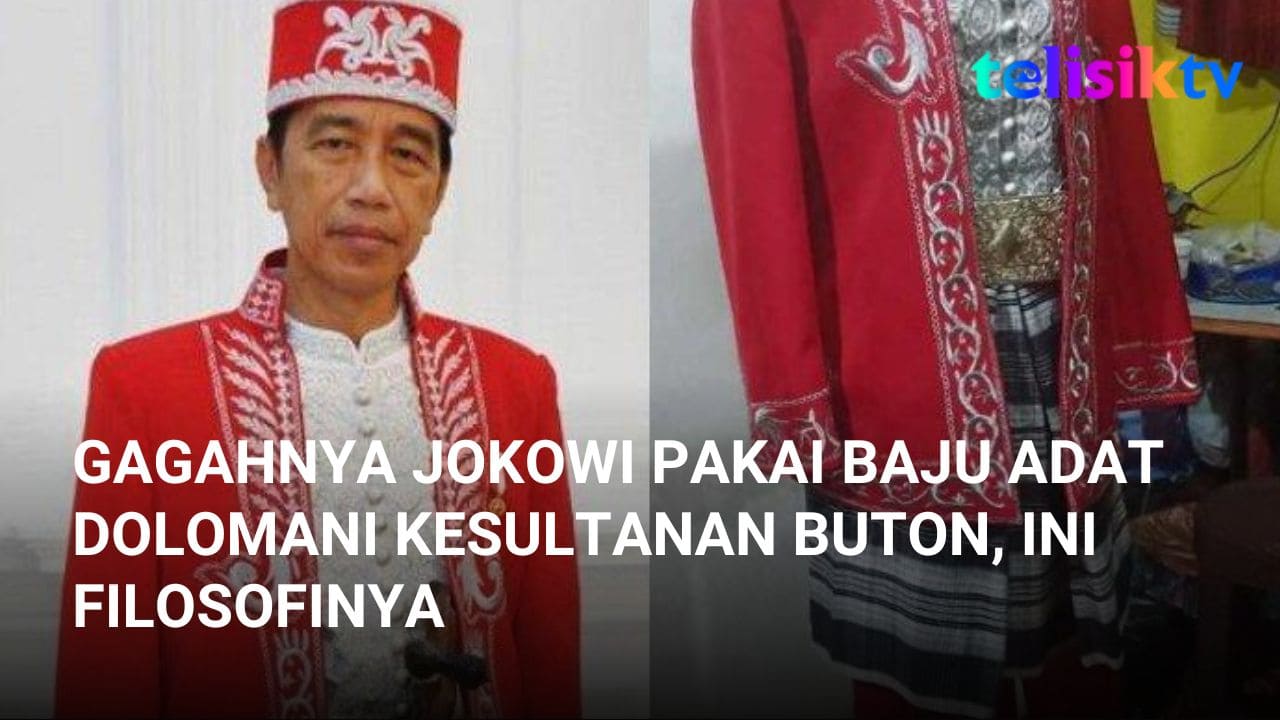 Video: Gagahnya Jokowi Pakai Baju Adat Dolomani Kesultanan Buton, Ini Filosofinya