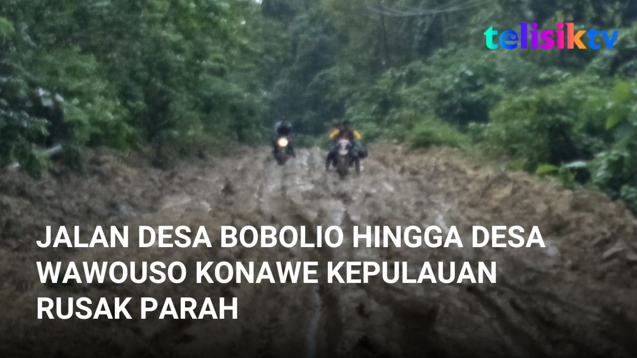 Video: Jalan Desa Bobolio hingga Desa Wawouso Konawe Kepulauan Rusak Parah