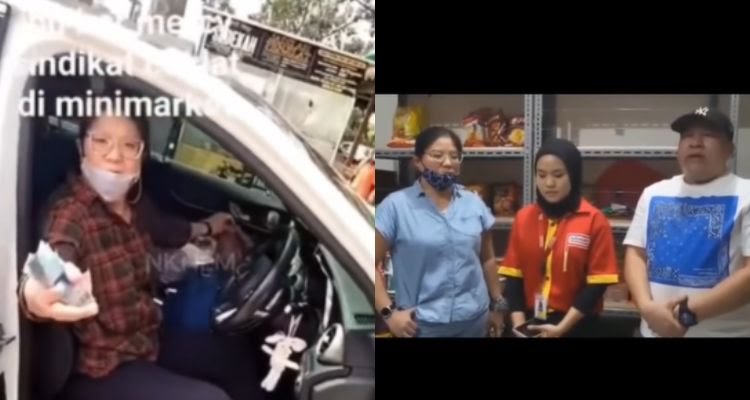 Viral: Ibu-Ibu Naik Mobil Mercy Kepergok Curi Cokleat di Alfamart, Karyawan Diancam UU ITE