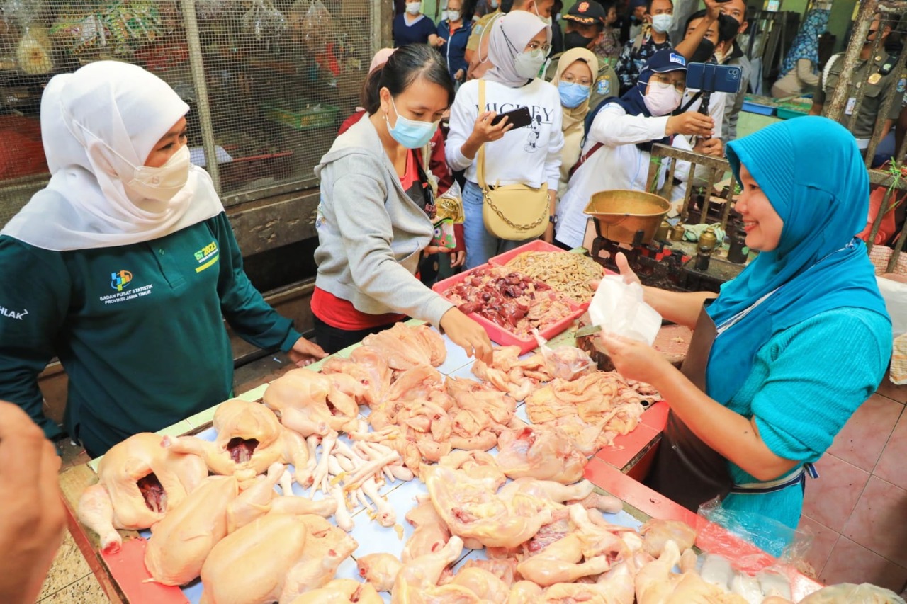 Gubernur Khofifah Turun Gunung Pantau Harga Pasar