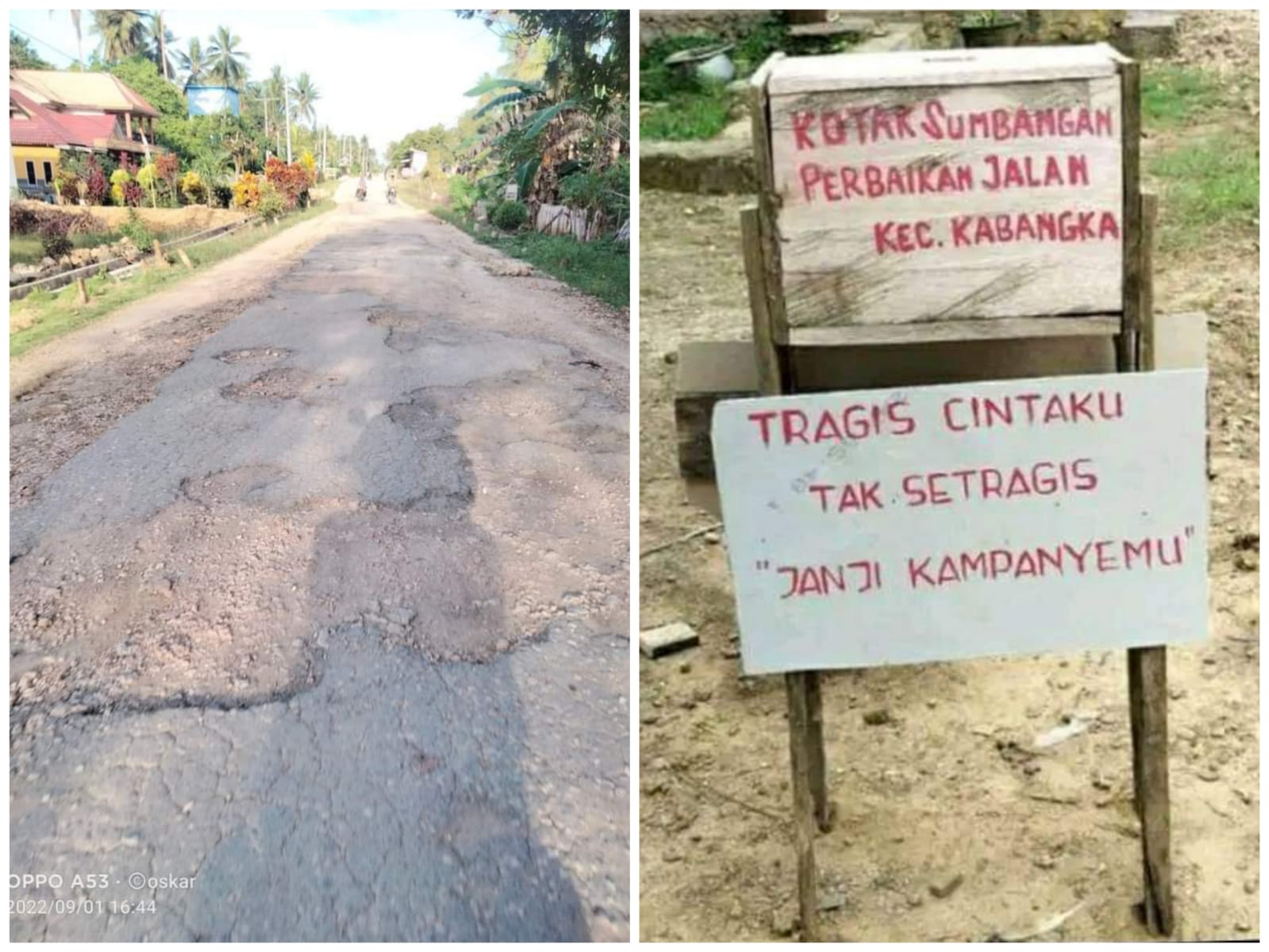 Jalan di Kabangka Rusak Parah, Bupati Muna Pastikan Diperbaiki Tahun Ini
