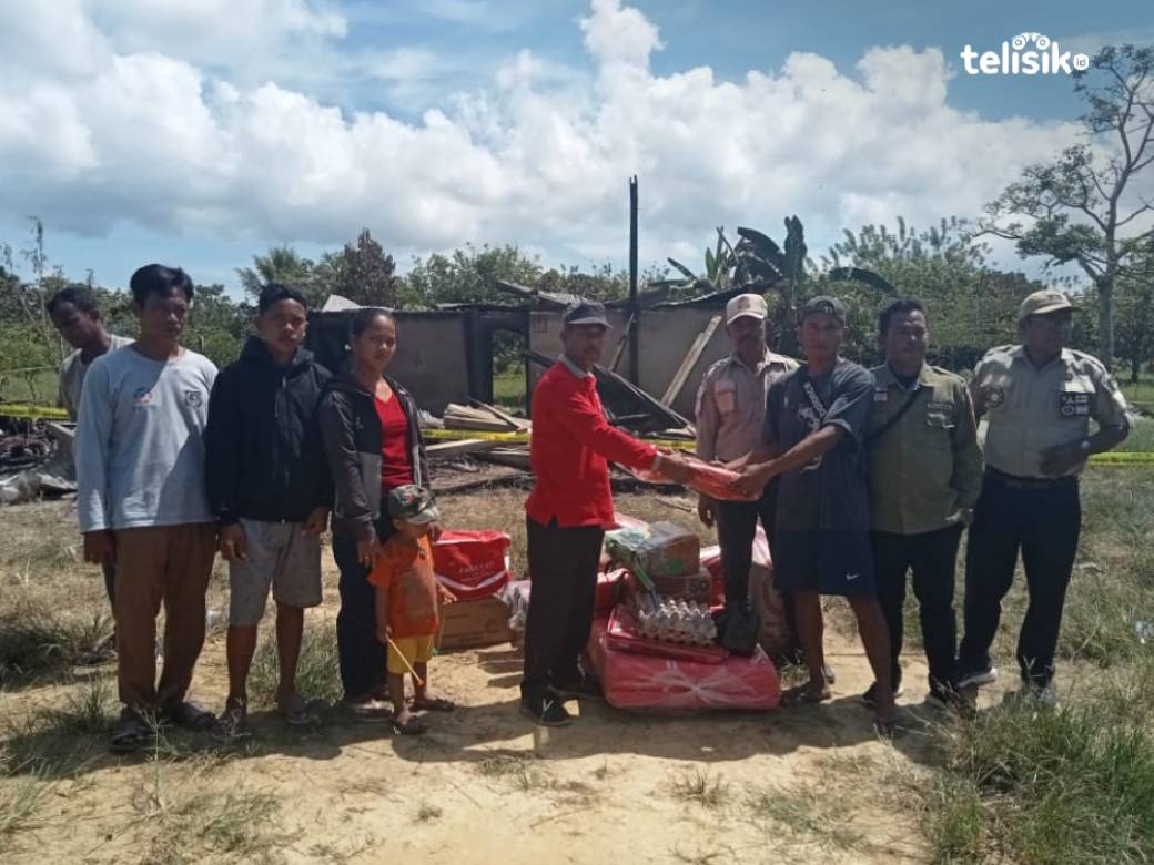 Korban Kebakaran 1 Rumah di Muna Barat Keciprat Bantuan 