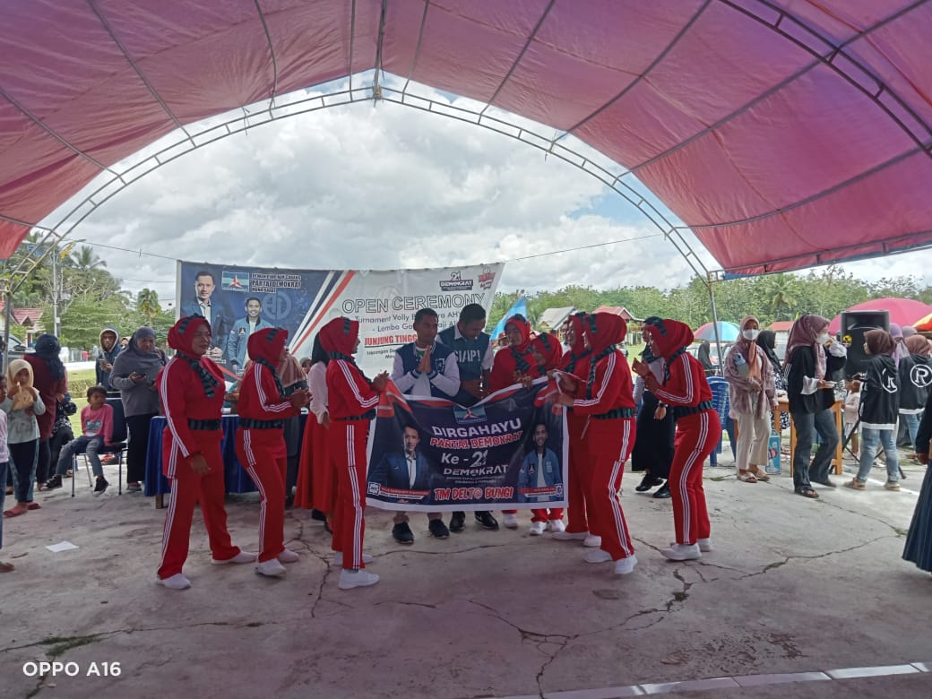 Muna Barat Gelar Volly Ball Cup I AHY pada HUT Ke-21 Demokrat