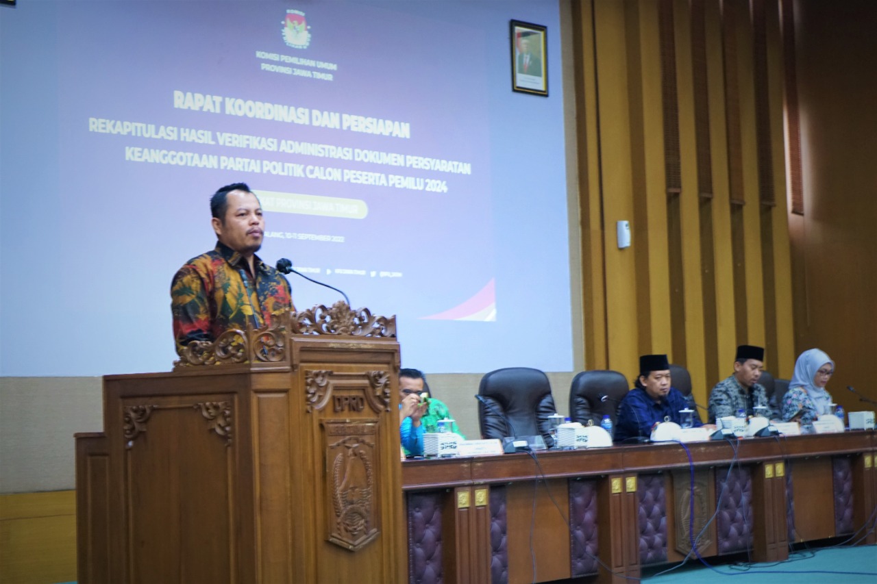 Tahapan Pemilu 2024 Rawan Bermasalah, KPU Jawa Timur Tekankan Pola Kerja Tersistem