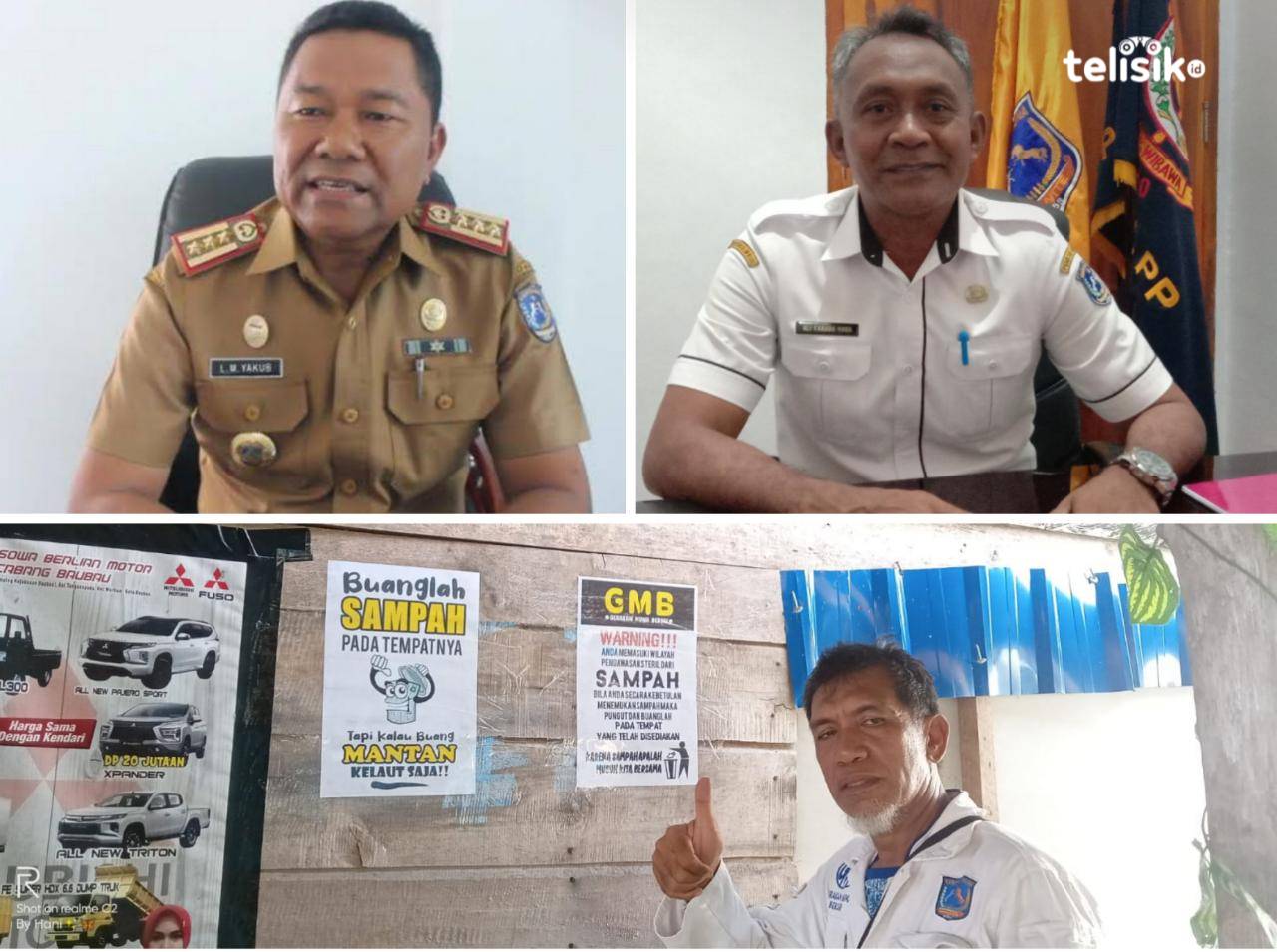 DLH, Satpol PP dan GMB Bersinergi Atasi Sampah di Muna